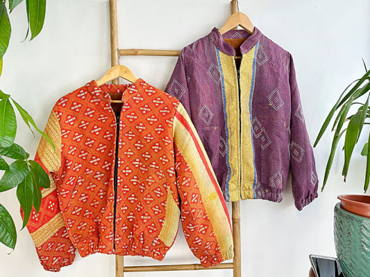 Vintage Inspired Short Jacket- Timeless Elegance with Modern Edge Classic Yellow and Blue, White Diamond