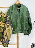 Vintage Inspired Short Jacket- Timeless Elegance with Modern Edge Vibrant Green