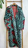 Vintage Longline Jacket – Classic Silhouette with Timeless Appeal Black green red