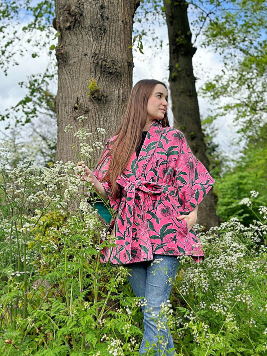 Effortlessly elegant and endlessly versatile velvet with belt Pinky