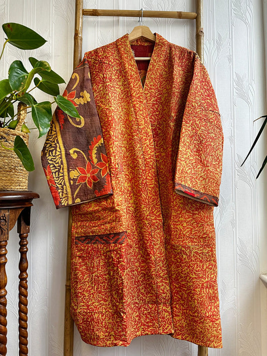 Vintage Longline Jacket – Classic Silhouette with Timeless Appeal Orange