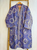 Vintage Longline Jacket – Classic Silhouette with Timeless Appeal Blue purple