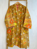 Vintage Longline Jacket – Classic Silhouette with Timeless Appeal Decent orange floral