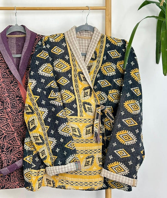Vintage Inspired Short Jacket- Timeless Elegance with Modern Edge Vintage old