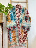Vintage Suzani Jacket – Artisan Embroidery Meets Timeless Style Cream, Mint Blue, Teal Blue, Orange, Maroon, Blue