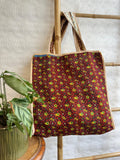 Vintage-Inspired Market Tote Bag – Timeless Style, Everyday Function Marron