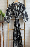 Pure Cotton Block printed Royal Black White Monochrome look