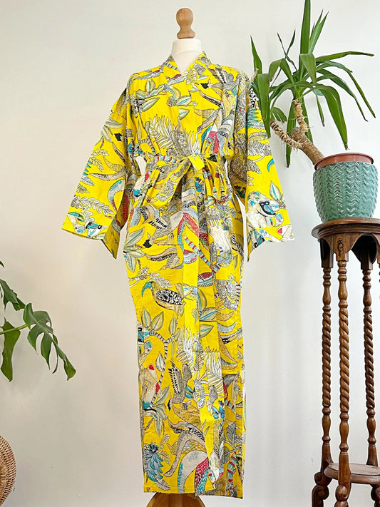 Pure Cotton Block printed Yellow, beautiful, elegant, and attractive print