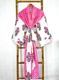 Pure Cotton Block printed Babydoll Pink Polka