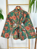 Pure Cotton Reversible Quilted Robe Jacket