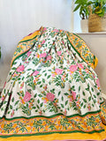 Reversible Pure Cotton Dohar Bedspread King Size