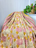 Reversible Pure Cotton Dohar Bedspread King Size