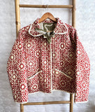 Cotton quilted open jacket