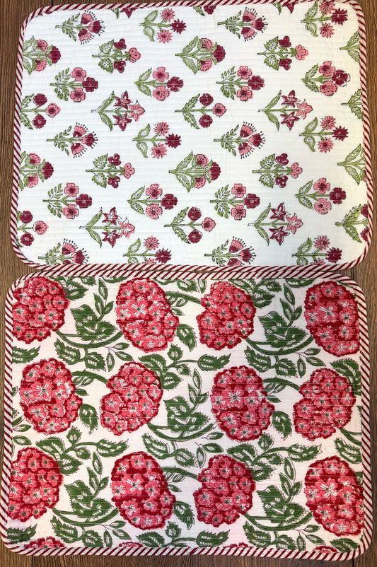 Easy Square Quilted Table Mat Redy rose