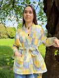 Pure Cotton Reversible Quilted Robe Jacket