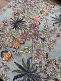 Modern 6x4 ft. Area Rug – Soft, Durable & Stylish Floor Accent | Teal Hue/ Light Blue Forest Green Dark Blue Red Floral