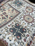 Modern 6x4 ft. Area Rug – Soft, Durable & Stylish Floor Accent | Jasime White Black And Red