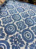 Modern 6x4 ft. Area Rug – Soft, Durable & Stylish Floor Accent | Blue Cream White Block Repeat