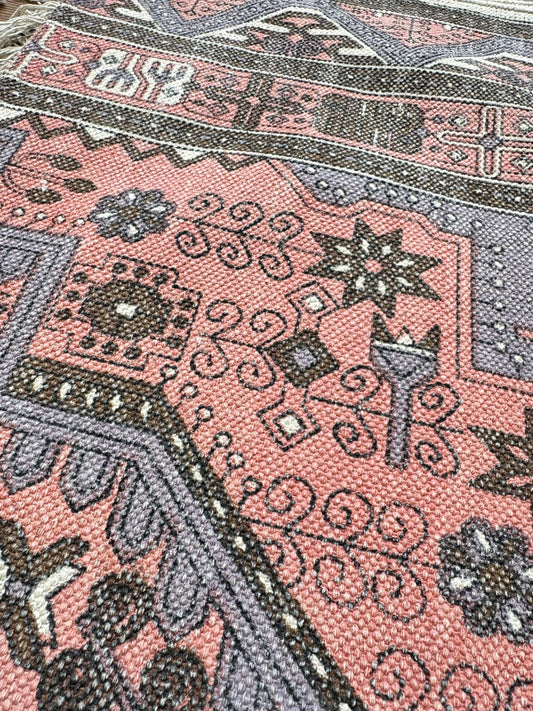Modern 6x4 ft. Area Rug – Soft, Durable & Stylish Floor Accent | Peach Light Orange/Pink