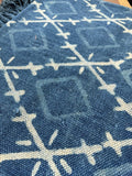 Modern 6x4 ft. Area Rug – Soft, Durable & Stylish Floor Accent | Geometric Navy Blue Cream
