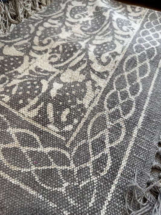 Modern 6x4 ft. Area Rug – Soft, Durable & Stylish Floor Accent | Gray Light Cream