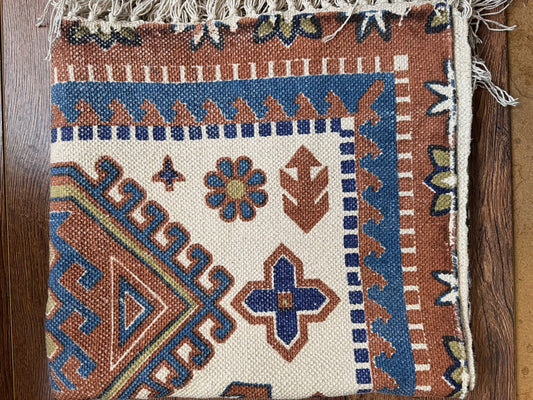 Modern 6x4 ft. Area Rug – Soft, Durable & Stylish Floor Accent | Aloewood Brown Cream Blue Light Green