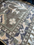 Modern 6x4 ft. Area Rug – Soft, Durable & Stylish Floor Accent | Dark Choco Brown Dull Green White/Yellow Hue