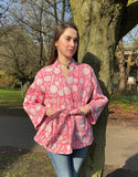 Pure Cotton Reversible Quilted Robe Jacket