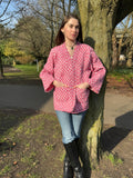 Pure Cotton Reversible Quilted Robe Jacket
