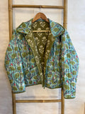 Cotton quilted open jacket