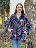 Collared Short Bolero with Pockets in our Best Selling Pattern !