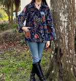 Collared Short Bolero with Pockets in our Best Selling Pattern !