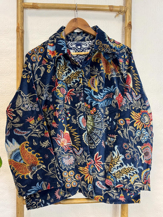 Collared Short Bolero with Pockets in our Best Selling Pattern !