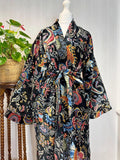 Luxury Velvet House Robe Unisex Kimono Winter Christmas Gift Elegant Royal Black Blue Red Orange