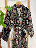 Luxury Velvet House Robe Unisex Kimono Winter Christmas Gift Elegant Royal Black Blue Red Orange