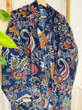 Luxury Velvet House Robe Unisex Kimono Unisex Kimono Boho Jacket Lined Dressing Winter Christmas Gift Elegant Royal Navy Blue Orange Red Paradise