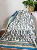 Reversible Pure Cotton Dohar Bedspread King Size