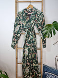 Luxury Velvet House Robe Unisex Kimono Autumn Winter Christmas Gift Elegant Royal Emerald Green