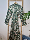 Luxury Velvet House Robe Unisex Kimono Autumn Winter Christmas Gift Elegant Royal Emerald Green