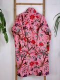 Luxury Velvet House Robe Unisex Kimono Elegant Royal Baby Pink Crush Lover