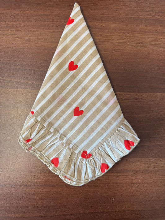 Cotton Frill Napkins - Set of 6 | Block print Table Decor