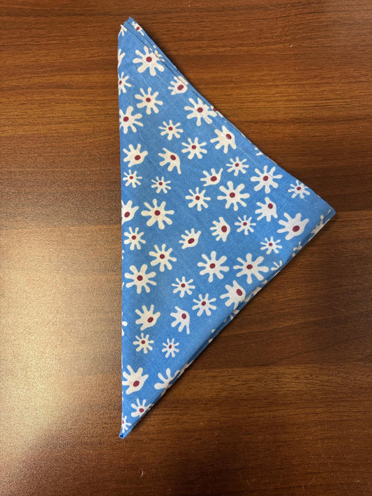 Cotton Napkins (Set of 24 Pcs) BLUE WHITE FLORAL