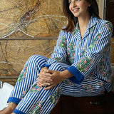 Luxury Hand Printed Indian Blockprint Pure High Quality Cotton | Blue White