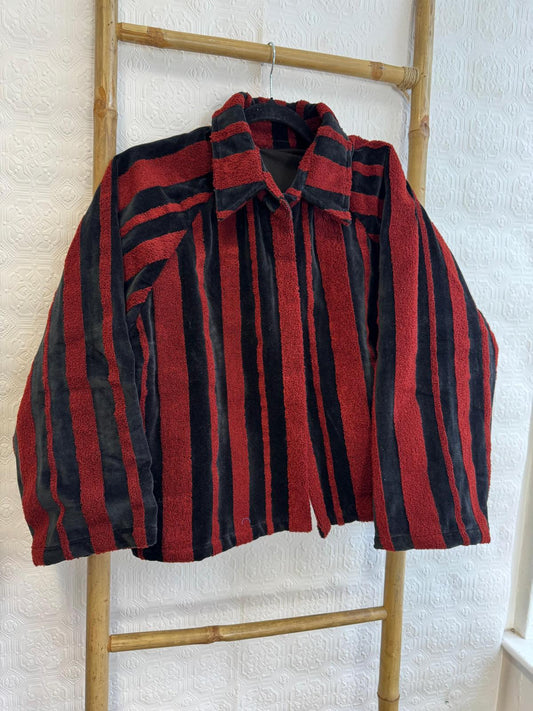 Luxury Velvet  Towel  Boho Bolero  Jacket Quirky   Layer Dinner Chic Bolero Winter Christmas Gift |Red Black