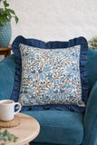 Cotton Cushion Cover :Blue White