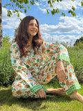 Luxury Hand Printed Indian Blockprint Pure High Quality Cotton Floral