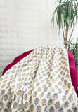 Reversible Pure Cotton Dohar Bedspread King Size