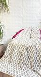 Reversible Pure Cotton Dohar Bedspread King Size