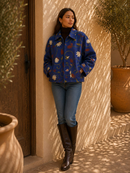 Suzani Hand Embroidered Unisex Bolero Short Jacket