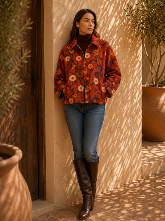 Suzani Hand Embroidered Unisex Bolero Short Jacket